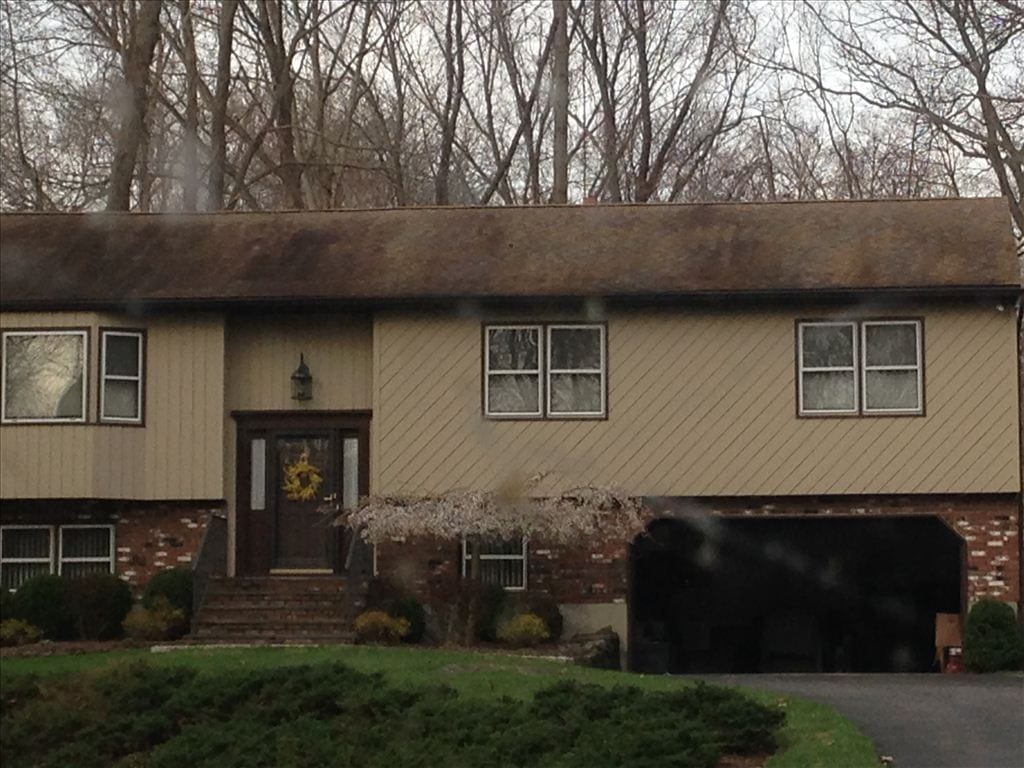 Black Streaks And Stains On Roof roof cleaning, black streaks, mold, mildew, fungus, westchester, armonk, chappaqua