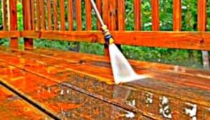 deck pressure washed, decking, wood deck