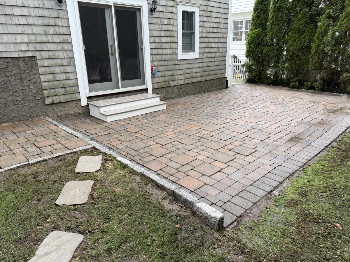 Brick Patio Power Washing In Rye, Ny - Amazing Before &Amp; After Results After power washing - Rye NY brick patio