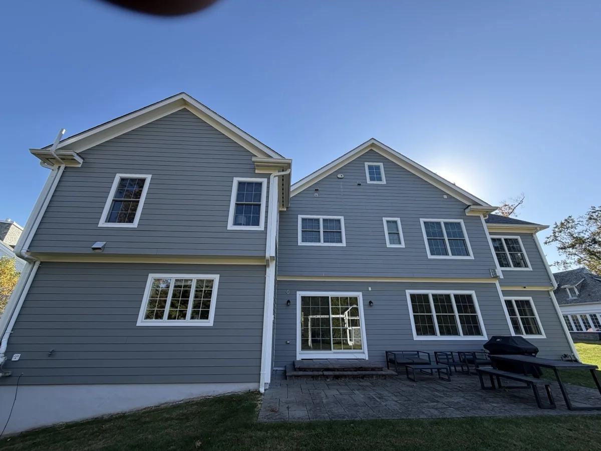 Hardwood Siding Power Washing In Scarsdale, Ny - Amazing Before &Amp; After Results Before soft washing - Scarsdale NY hardwood siding